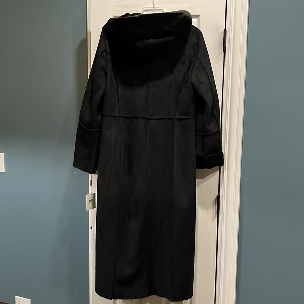 Calvin Klein black long coat, size M, NWT. - Picture 5 of 13